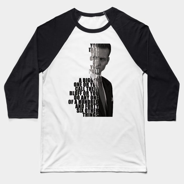 Harvey Specter - You Take The Gun Baseball T-Shirt by The Architect Shop